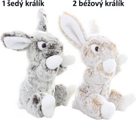 Plyš Králík sedící 14 cm - obrázek 1