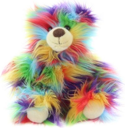 Plyš Medvěd barevný 33 cm - ECO-FRIENDLY - obrázek 1