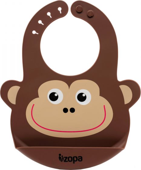 Zopa Silikonový bryndák, Monkey - obrázek 1