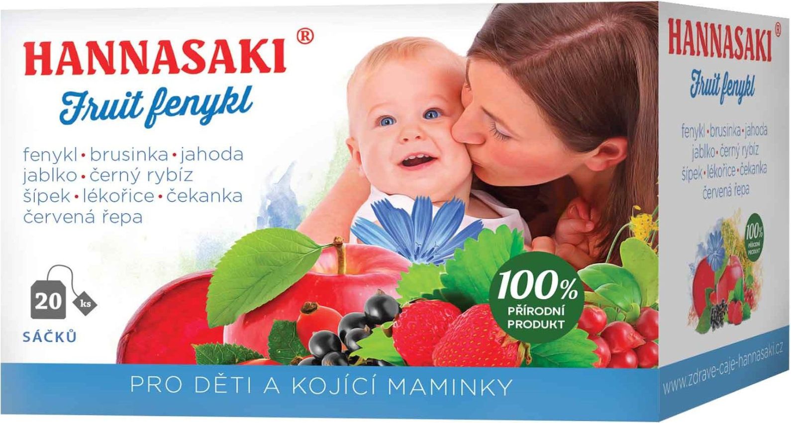 Hannasaki Fruit Fenykl pro děti a kojící maminky 20 sáčků - obrázek 1