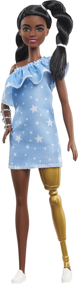 Mattel Barbie Modelka 146 - Džínové šaty s hvězdičkami - obrázek 1