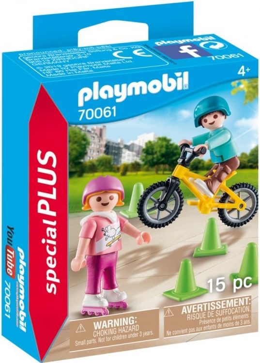 Playmobil 70061 Děti s bruslemi a BMX - obrázek 1
