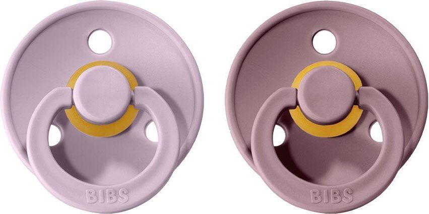 Šidítko kulaté Kaučuk 2 ks Bibs Colour Dusky Lilac / Heather 0-6 měsíců - obrázek 1