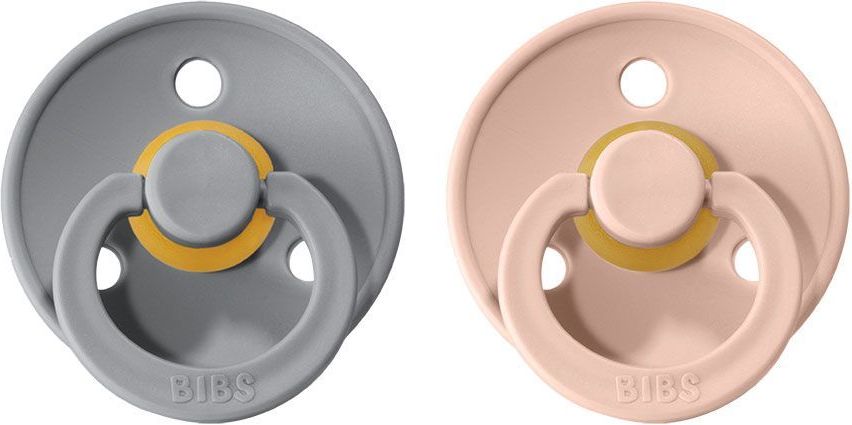 Šidítko kulaté Kaučuk 2 ks Bibs Colour Cloud / Blush 6-18 měsíců - obrázek 1