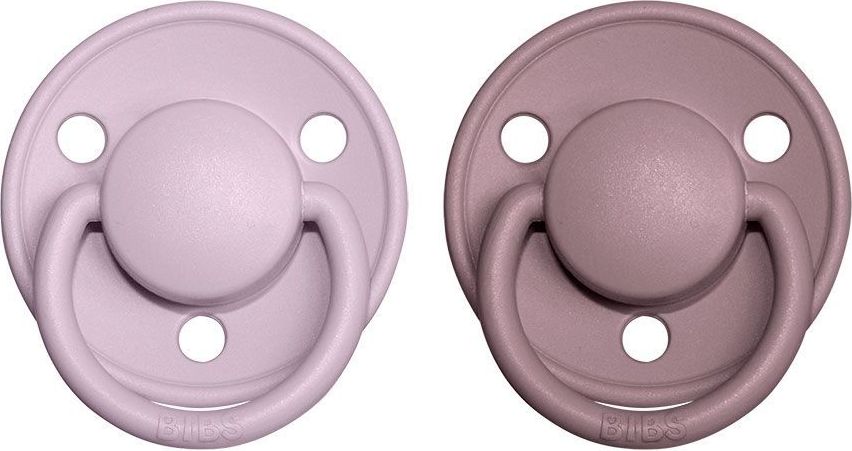Šidítko kulaté Kaučuk 2 ks Bibs De Lux Dusky Lilac / Heather 6-18 měsíců - obrázek 1