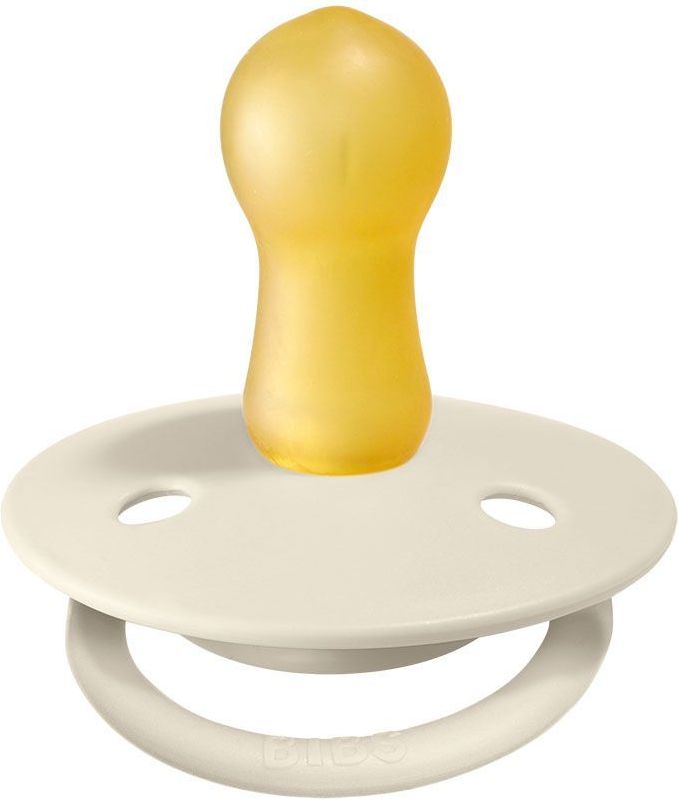 Šidítko kulaté Kaučuk 2 ks Bibs De Lux Ivory / Sage 6-18 měsíců - obrázek 2