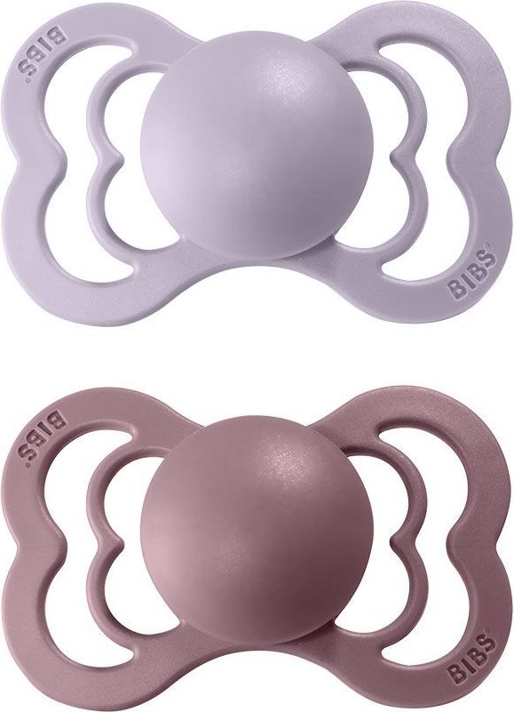 Šidítko kulaté Kaučuk 2 ks Bibs Supreme Dusky Lilac / Heather 6-18 měsíců - obrázek 1