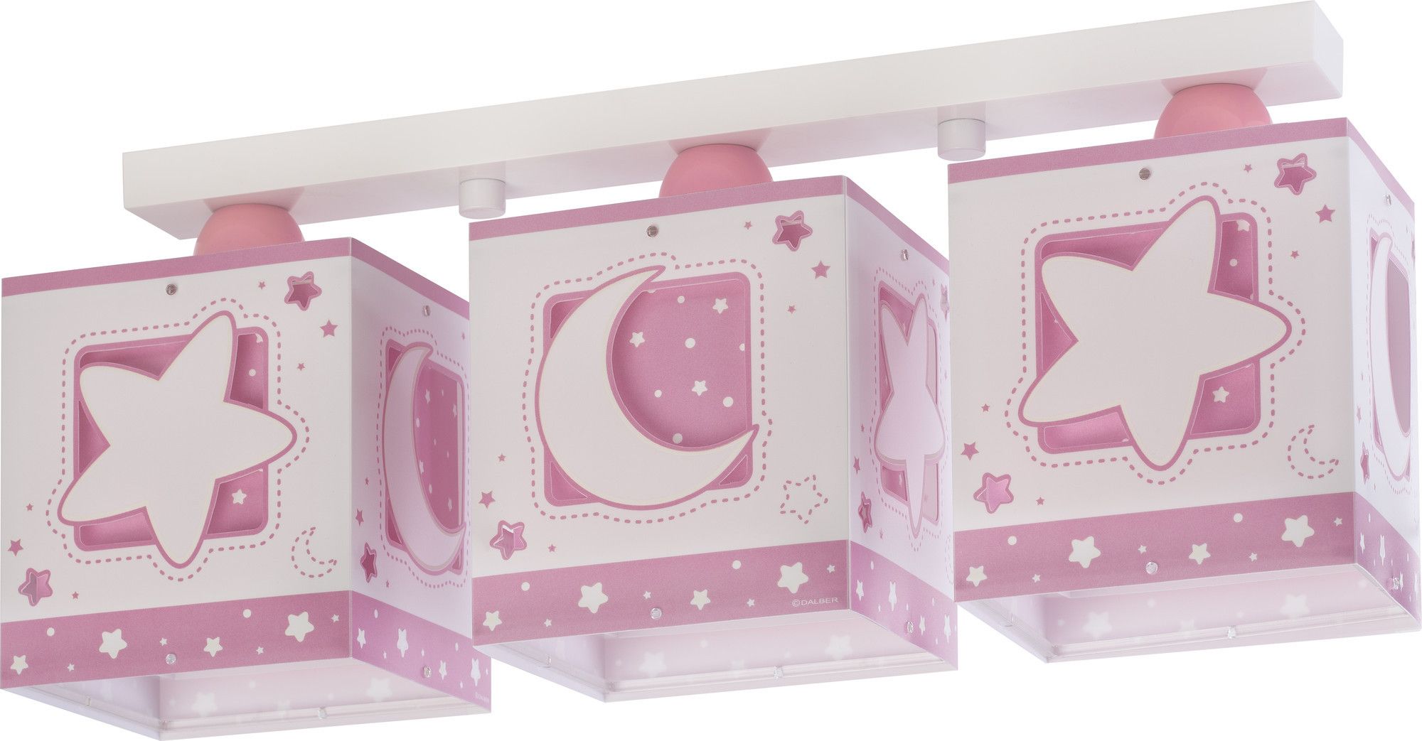 Dalber Dětské stropní svítidlo MOON LIGHT 63233NS růžové - obrázek 1