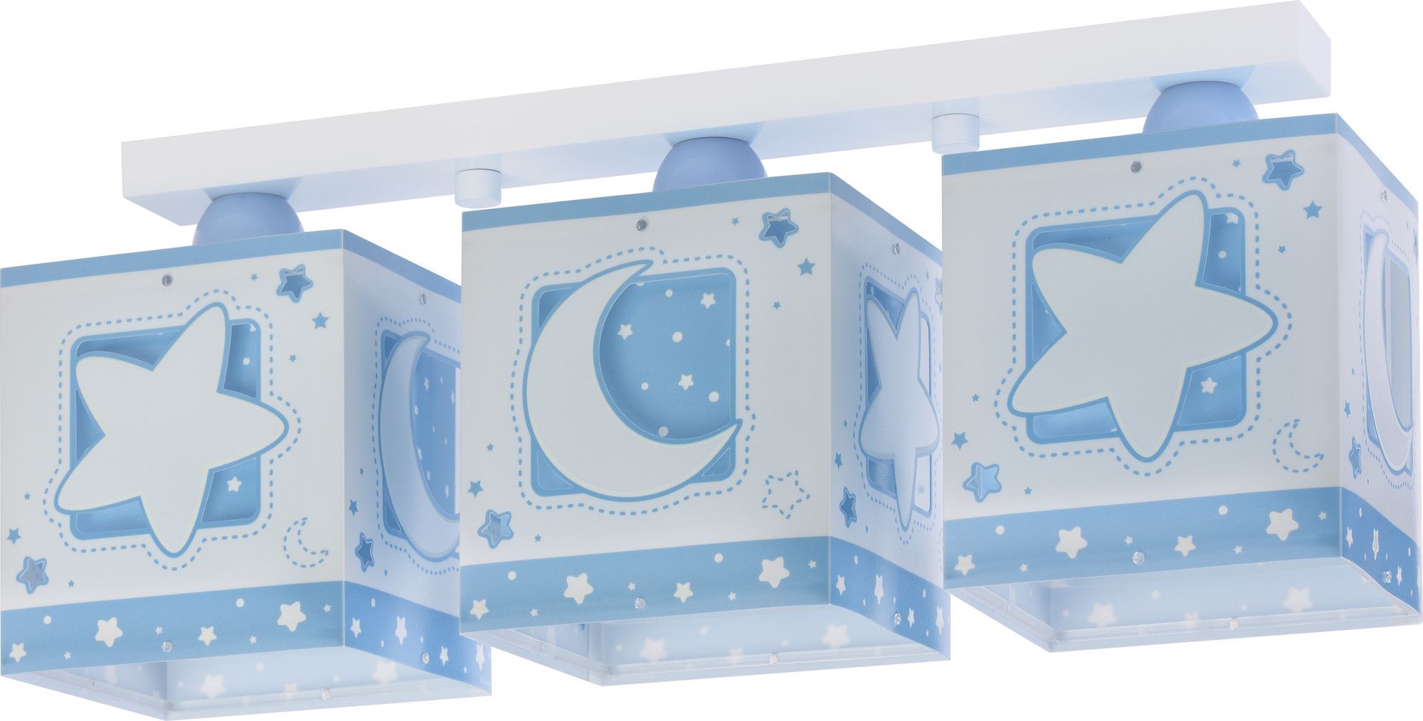 Dalber Dětské stropní svítidlo MOONLIGHT 63233NT modré - obrázek 1