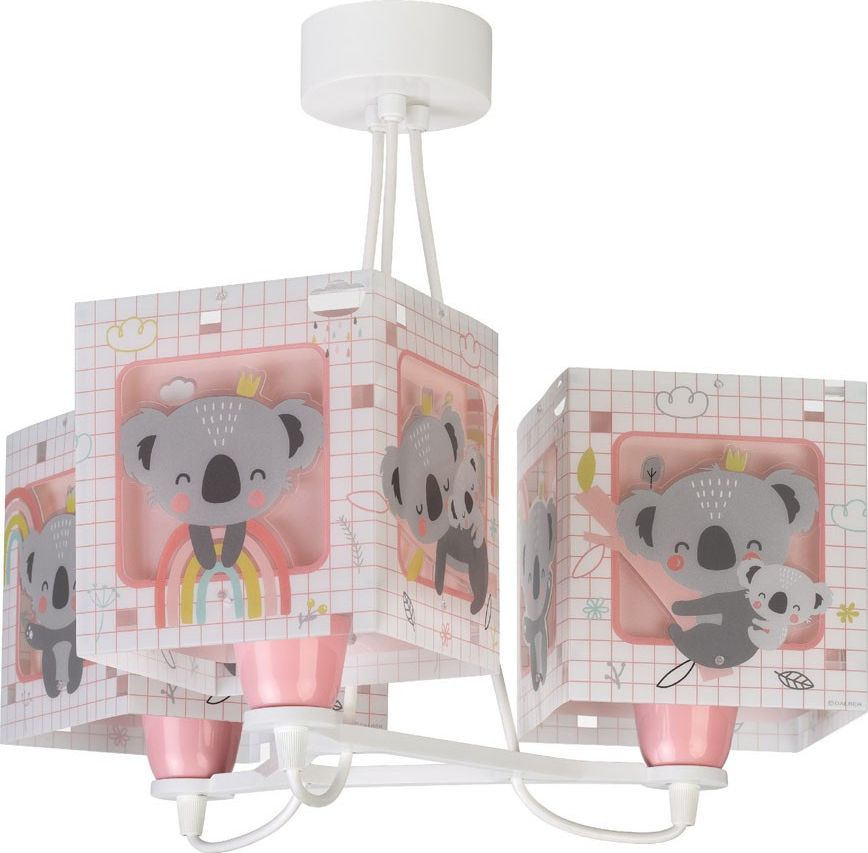 Dalber Dětský lustr KOALA 63267S růžové - obrázek 1