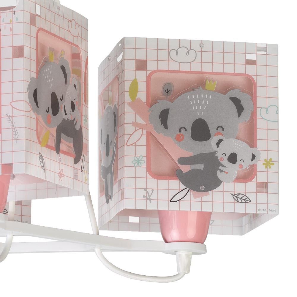 Dalber Dětský lustr KOALA 63267S růžové - obrázek 3