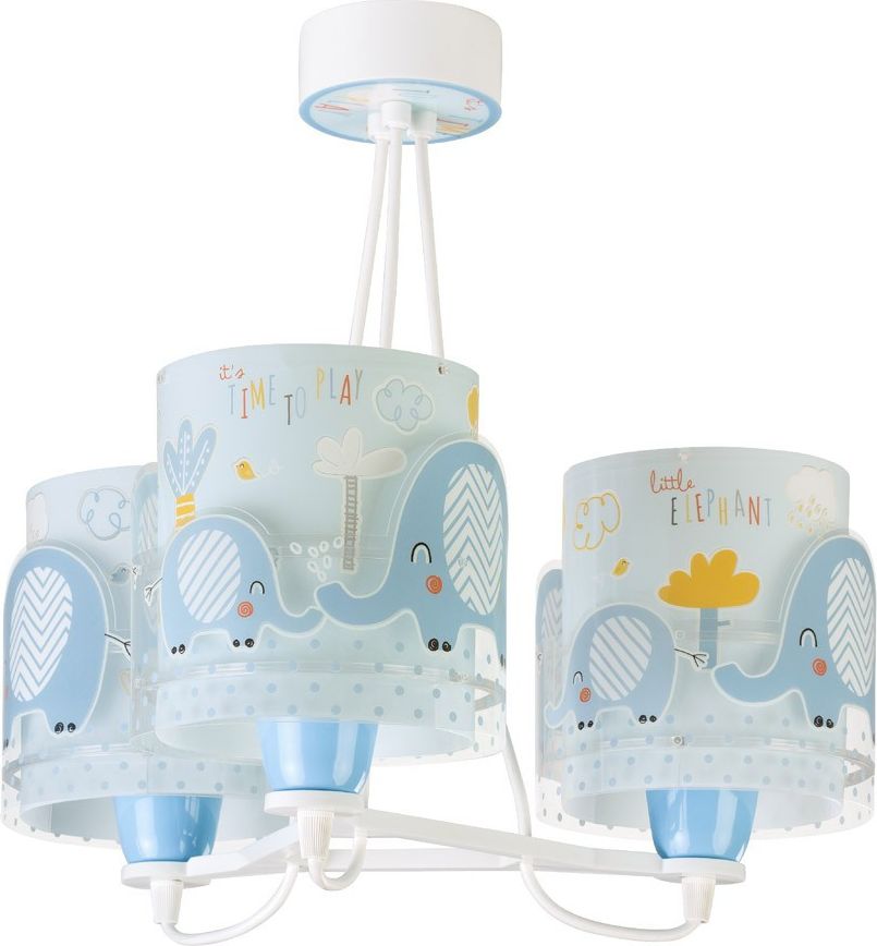 Dalber Dětský lustr LITTLE ELEPHANT 61337T modrý - obrázek 2