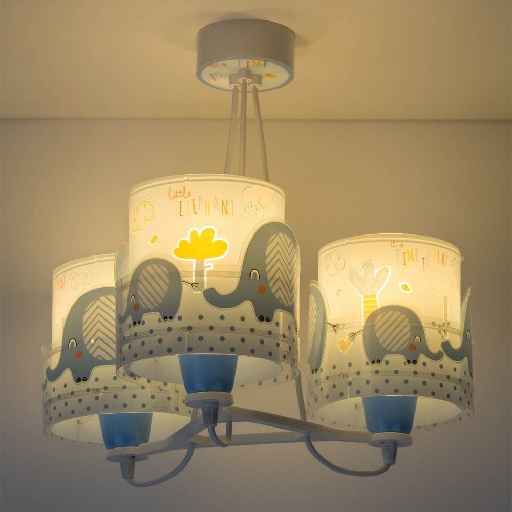 Dalber Dětský lustr LITTLE ELEPHANT 61337T modrý - obrázek 4