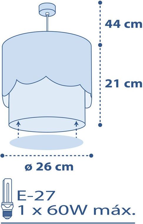 Dalber Dětský lustr MOON 61232S růžový - obrázek 7