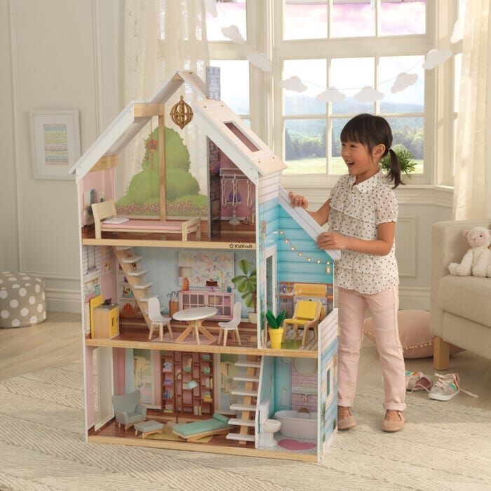 Dřevěný domeček pro panenky KidKraft 85x31x127 - obrázek 1