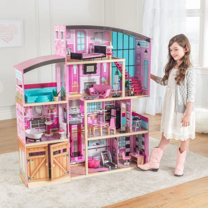 Dřevěný domeček pro panenky KidKraft 123x35x136 - obrázek 1