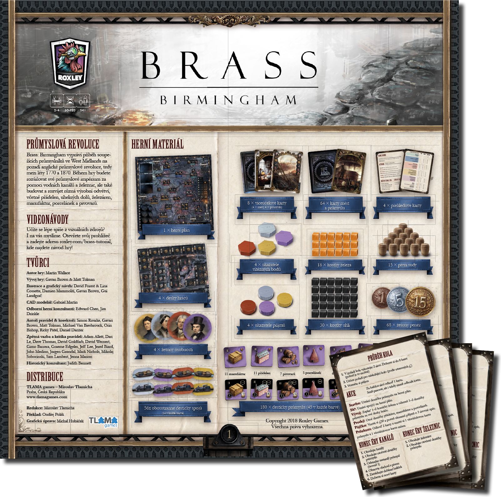 TLAMA games Brass: Birmingham - Česká pravidla a nápovědy - obrázek 1