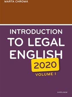 Introduction to Legal English Volume I. - Marta Chromá - obrázek 1