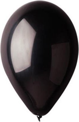 Balónek, černá, 26 cm, bal. 50 ks - obrázek 1