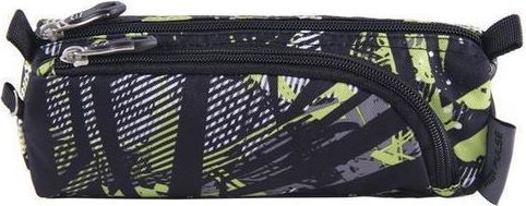 Pencil case, with zipper, PULSE "Teens Green Riddle", green-black - obrázek 1
