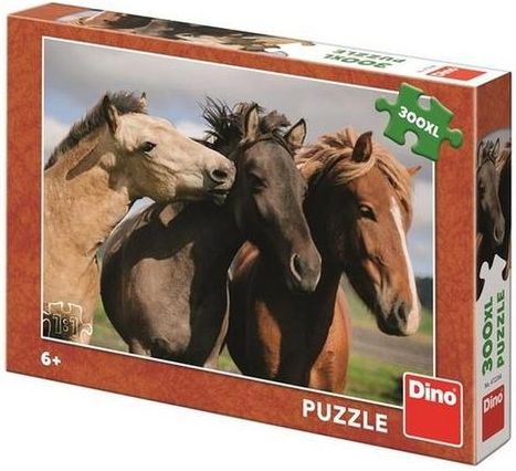 Puzzle 300 XL Barevní koně - obrázek 1