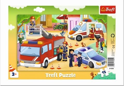 Puzzle Zásahová vozidla - obrázek 1