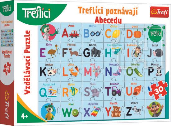 Puzzle Treflíci poznávají abecedu - obrázek 1