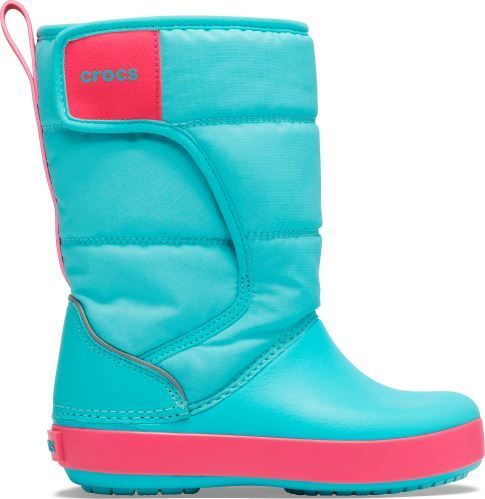 Crocs Dětské zimní boty Crocs LODGEPOINT Snow Boot K modrá/růžová 32-33 - obrázek 1
