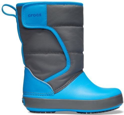 Crocs Dětské zimní boty Crocs LODGEPOINT Snow Boot K šedá/modrá 24-25 - obrázek 1