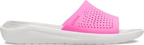Crocs Dámské pantofle Crocs LiteRide Slide růžová/bílá 41-42 - obrázek 1