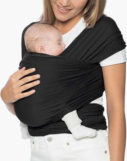 Šátek na nošení dětí ErgoBaby Aura Wrap Pure Black - obrázek 1