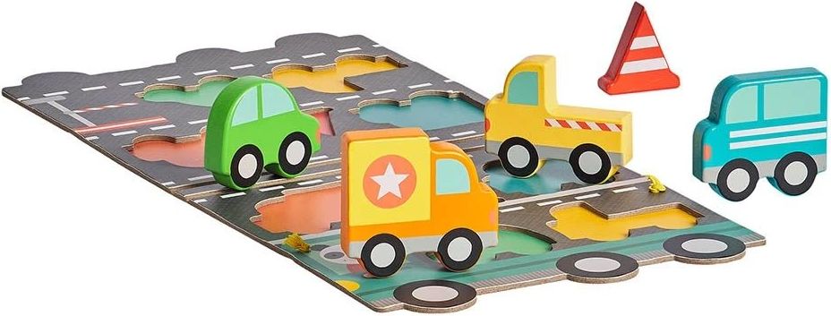 Petitcollage Robustní dřevěné puzzle Big Truck - obrázek 2