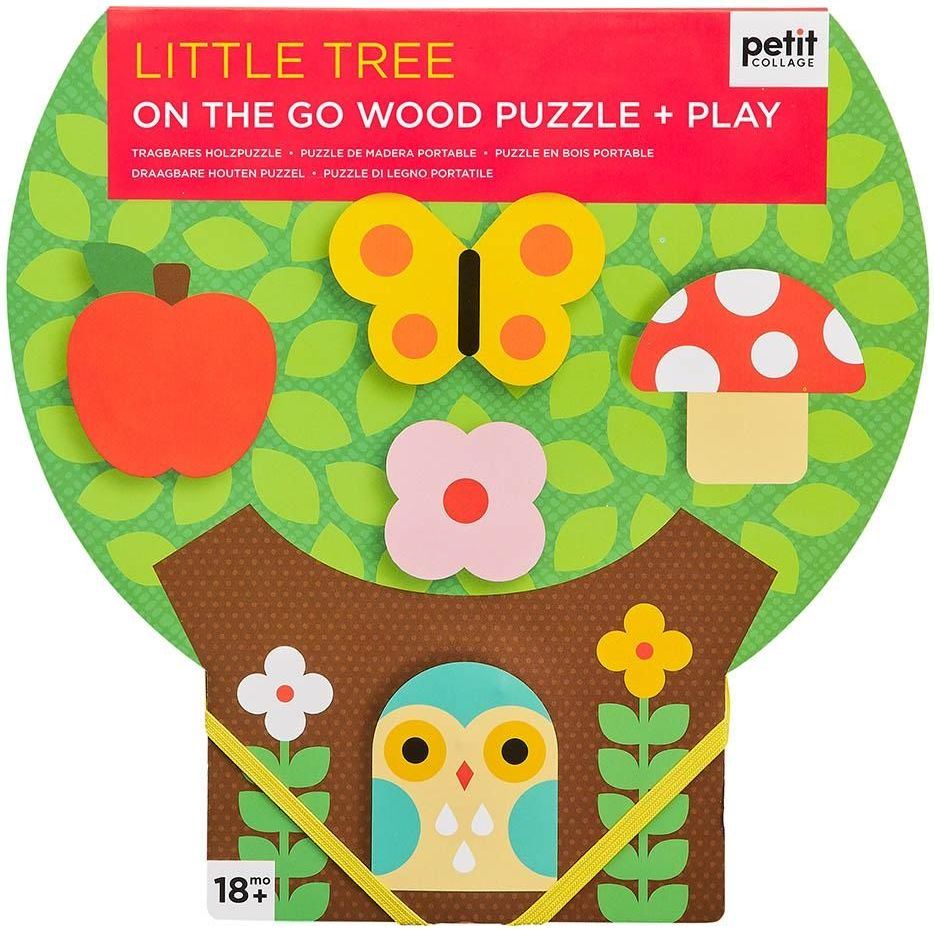 Petitcollage Robustní dřevěné puzzle  Malý strom - obrázek 1