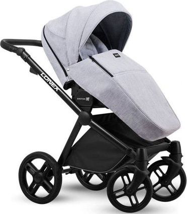 Kočárek Lonex Emotion XT trojkombinace XT06 Černá/světle šedá - obrázek 2