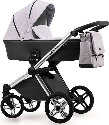 Kočárek Lonex Emotion XT trojkombinace XT11 černá/šedivá - obrázek 1