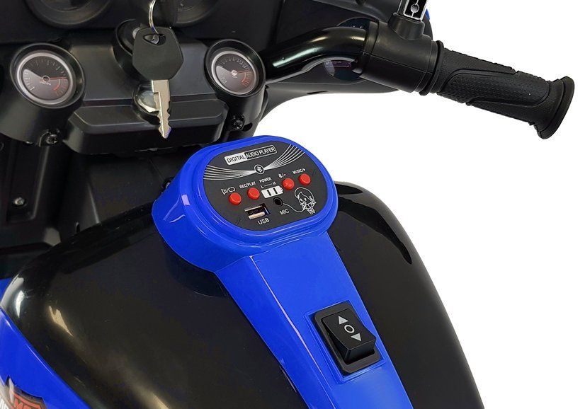 Dětská elektrická motorka ABM-5288 - bílá - obrázek 7