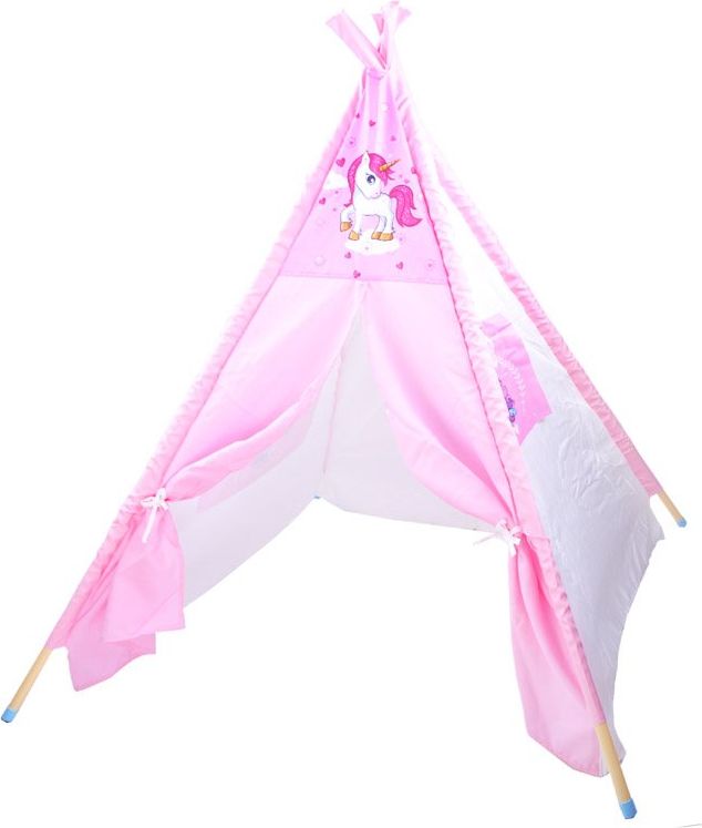 Dětský stan TeePee jednorožec - růžový - obrázek 1