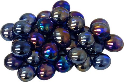 Chessex Skleněné žetony - Gaming Glass Stones (různé barvy) Barva: Iridized Dark Blue - obrázek 1