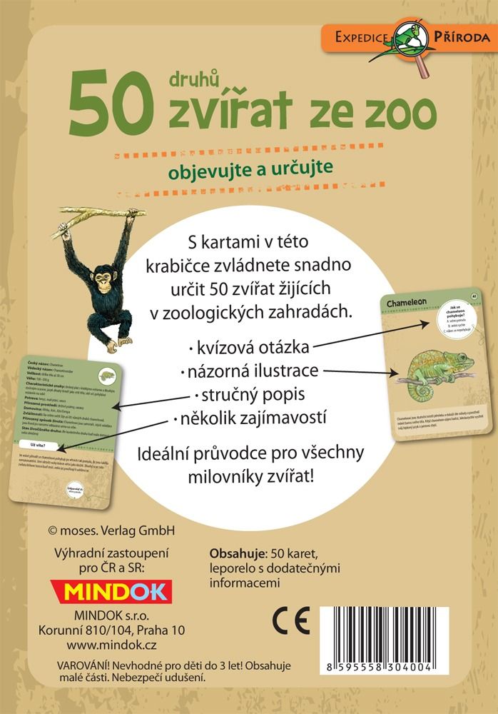 Mindok Expedice příroda: 50 druhů zvířat ze zoo - obrázek 2
