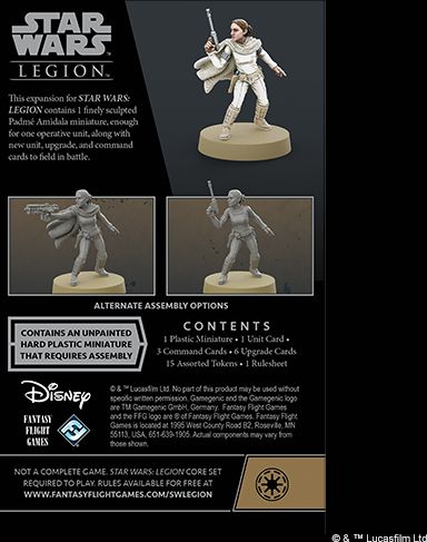 FFG Star Wars Legion: Padme Amidala Operative Expansion - obrázek 2