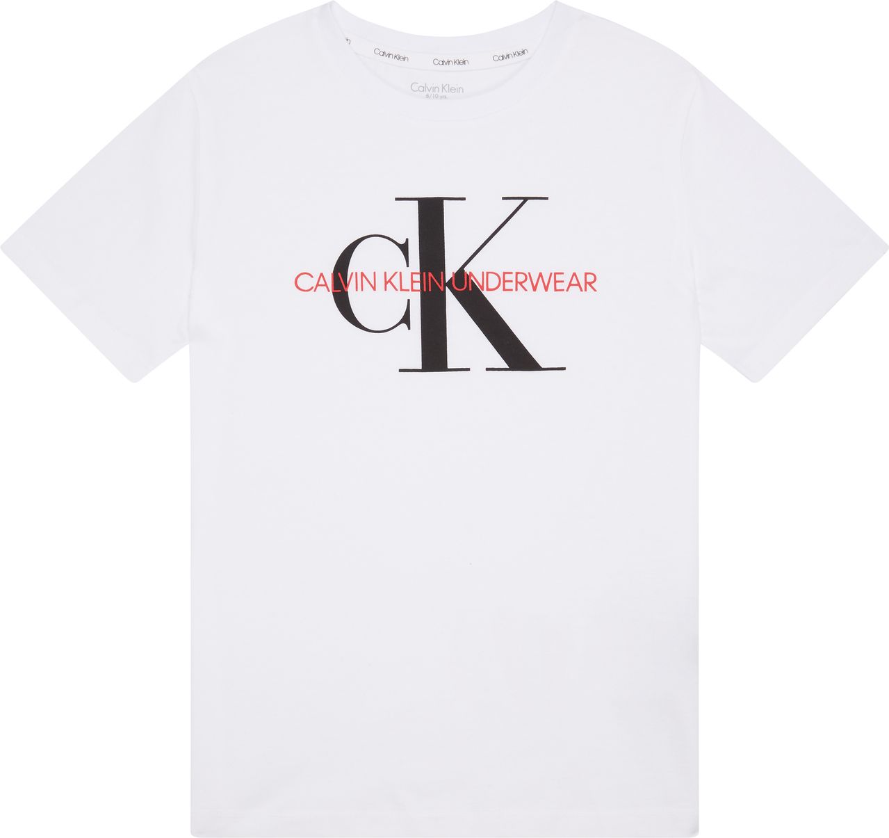 Calvin Klein bílé chlapecké tričko Tee - 8-10 - obrázek 1