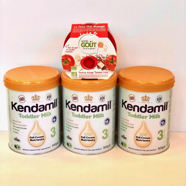 Kendal Nutricare KENDAMIL batolecí mléko 3 (900 g)   NOVÁ RECEPTURA -  balení 3ks + dárek zdarma Good Gout - obrázek 1
