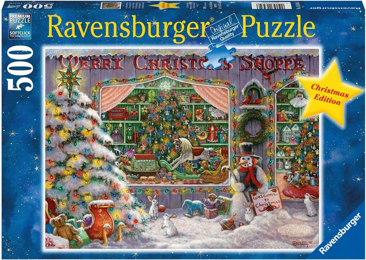 Ravensburger puzzle Vánoční obchod 500 dílků - obrázek 1