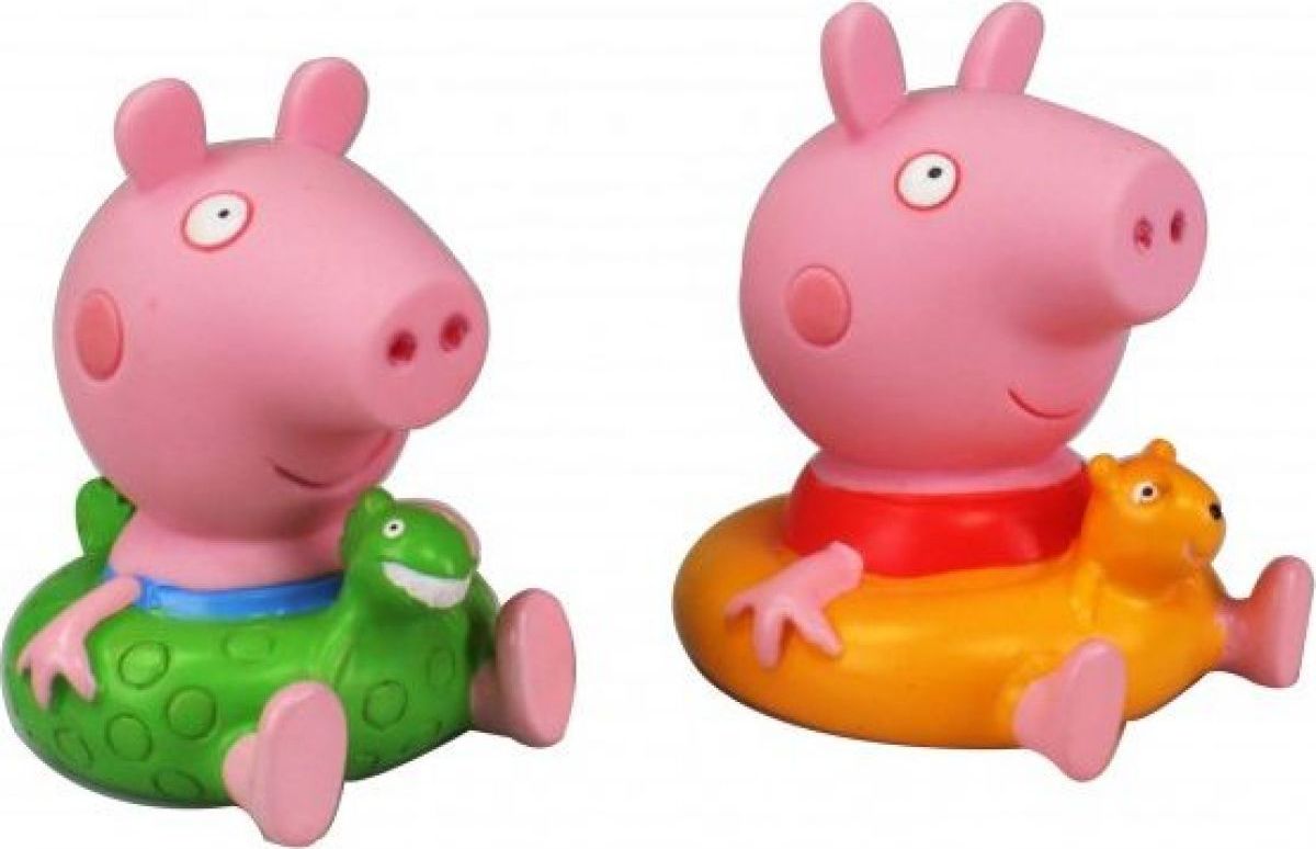 TM Toys Peppa Pig figurky do koupele 2ks zelený kruh - obrázek 1