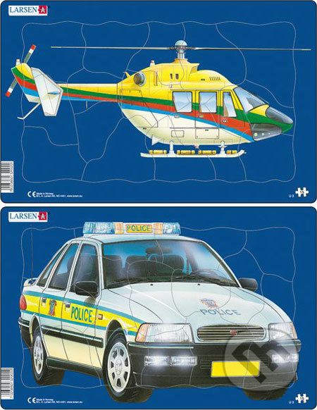 Helikoptéra/Policajné auto (2 v 1) - Larsen - obrázek 1
