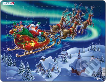 Puzzle Santa Claus and his sleigh - Timy Partners - obrázek 1