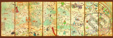Mappa Mund 1375, Cresques Abraham - Educa - obrázek 1