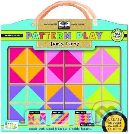 Green Start Pattern Play Wooden Puzzles Topsy Turvy - Innovative Kids - obrázek 1