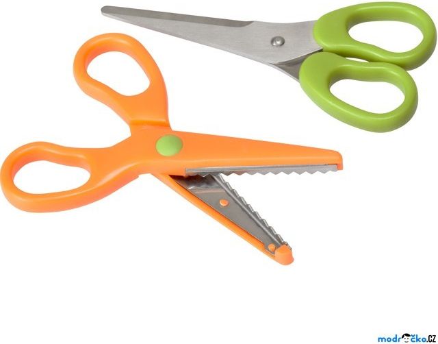 Nůžky - Sada 2ks, dětské rovné a cik-cak (Ikea) - obrázek 1