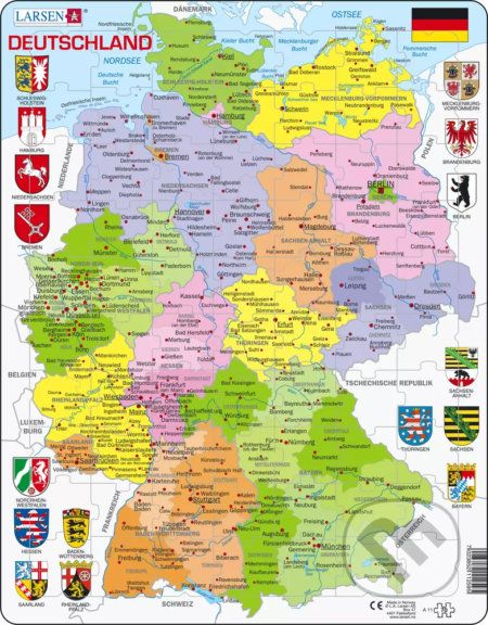 Nemecko - politická mapa - Larsen - obrázek 1